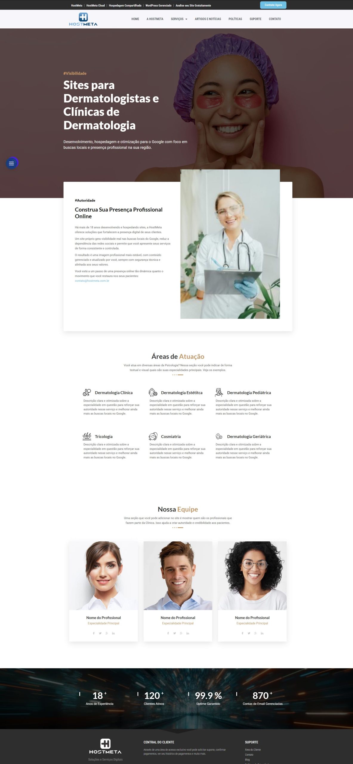 Sites para Clínicas | HostMeta - Desenvolvimento e Hospedagem de Sites print dermato scaled