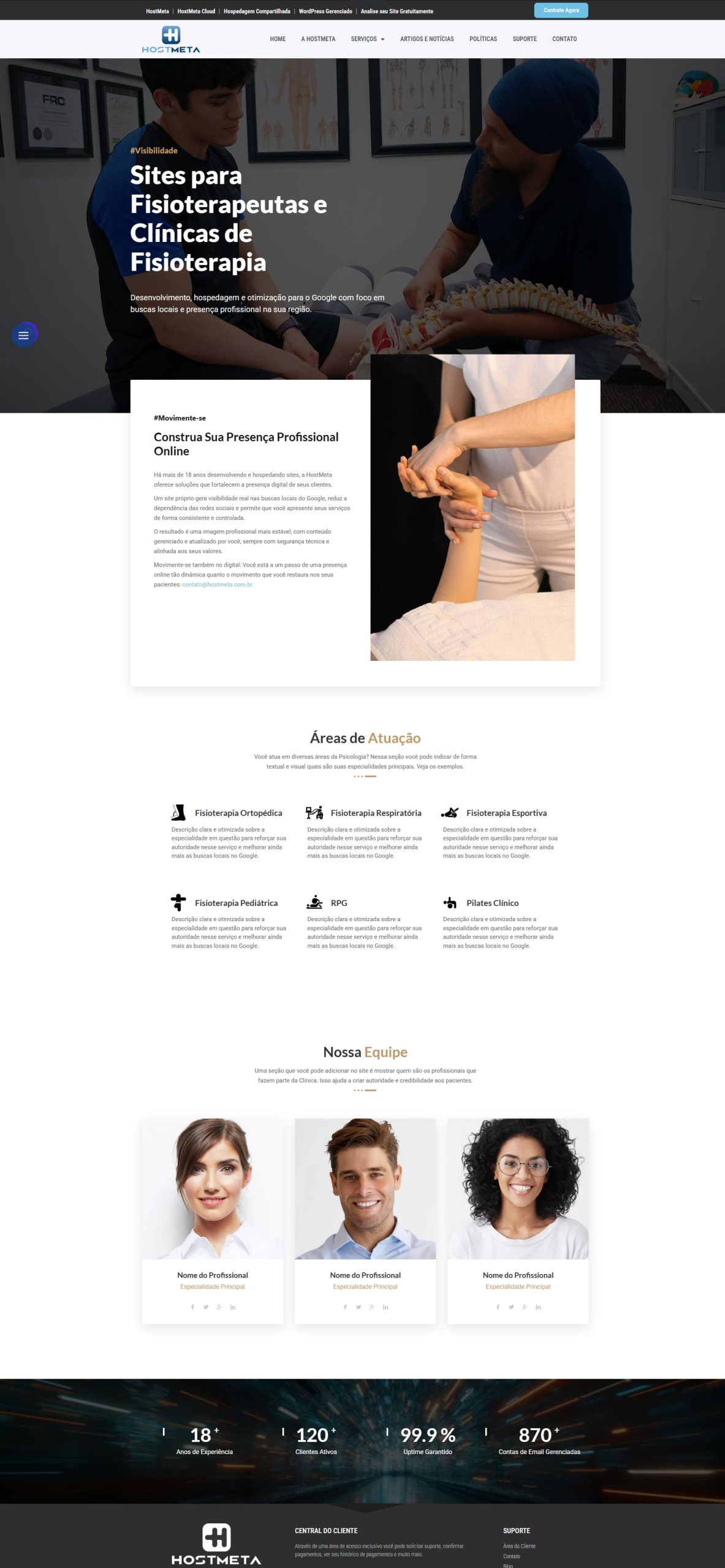 Sites para Clínicas | HostMeta - Desenvolvimento e Hospedagem de Sites print fisio scaled