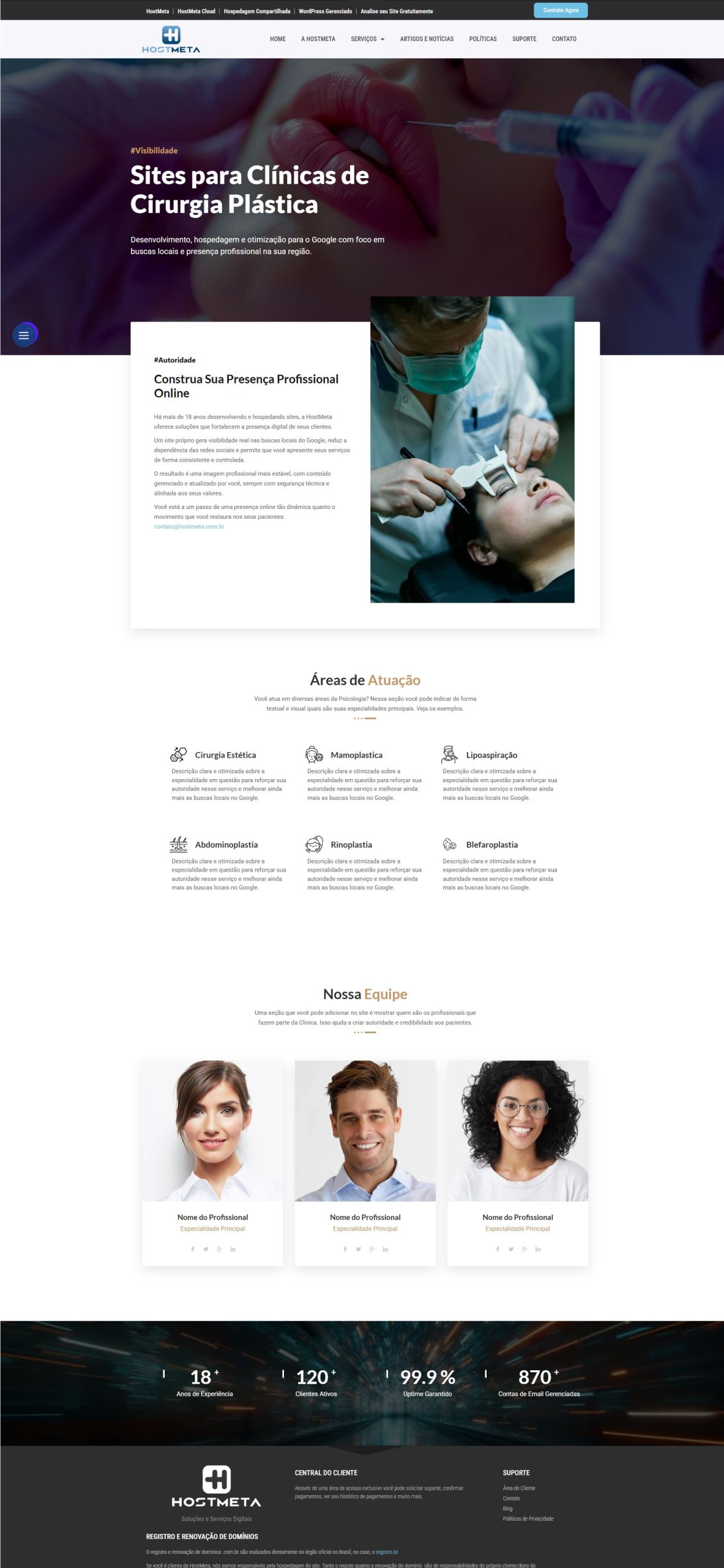 Sites para Clínicas | HostMeta - Desenvolvimento e Hospedagem de Sites print plastica scaled